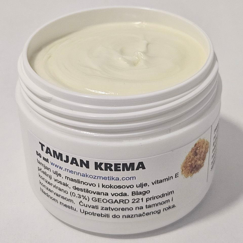 Ručno rađena tamjan krema za hidrataciju i elastičnost kože